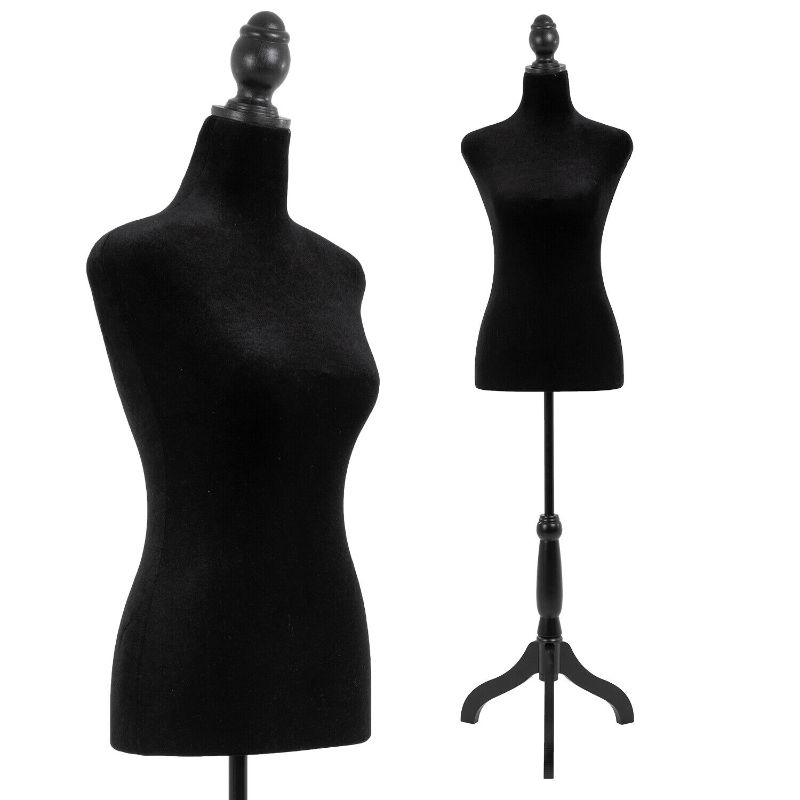 Photo 1 of ***LEGs DAMAGED***
63 in Female Mannequin Manikin Height Adjustable Wooden Tripod Stand, All Color
