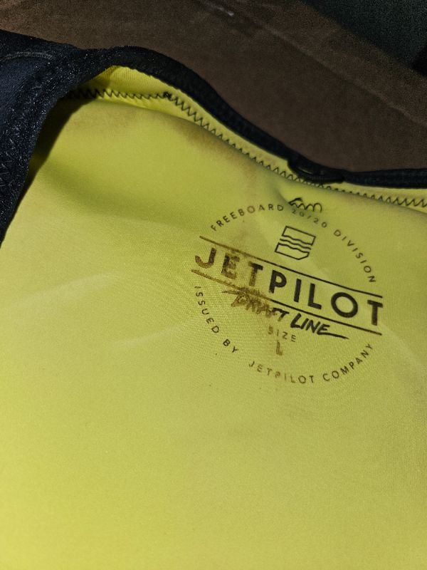 Photo 4 of (SEE NOTES) Jet Pilot Yellow, Grey & Black Float Jacket  L.R.E. COPILOT NEOPRENE CGA LIFEVEST
