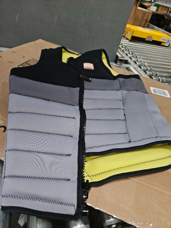 Photo 3 of (SEE NOTES) Jet Pilot Yellow, Grey & Black Float Jacket  L.R.E. COPILOT NEOPRENE CGA LIFEVEST
