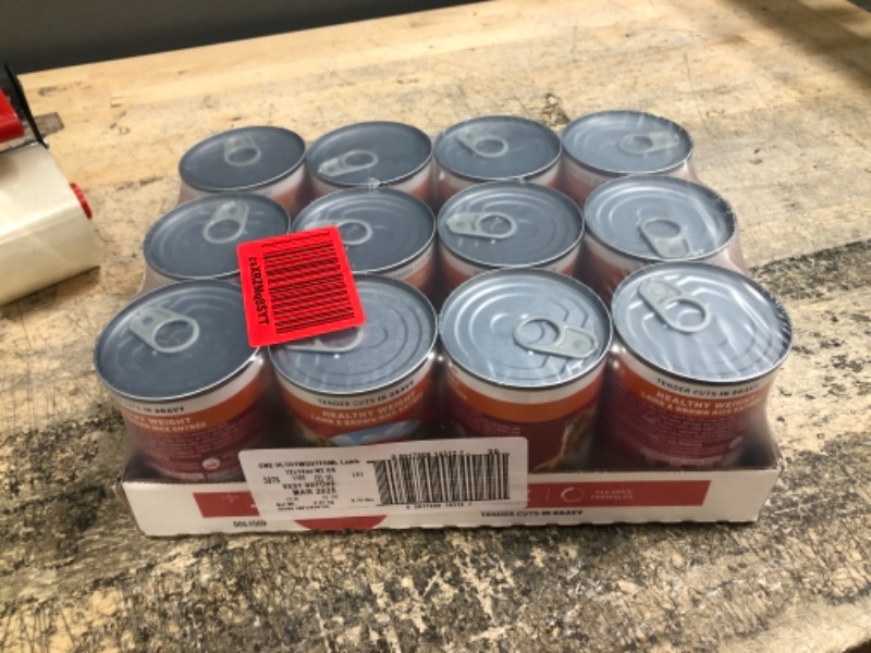 Photo 2 of *3/2025* Purina ONE Plus Tender Cuts in Gravy Healthy Weight Lamb and Brown Rice Entree in Wet Dog Food Gravy - (12) 13 oz. Cans 13 Ounce (Pack of 12) Healthy Weight - Lamb & Brown Rice