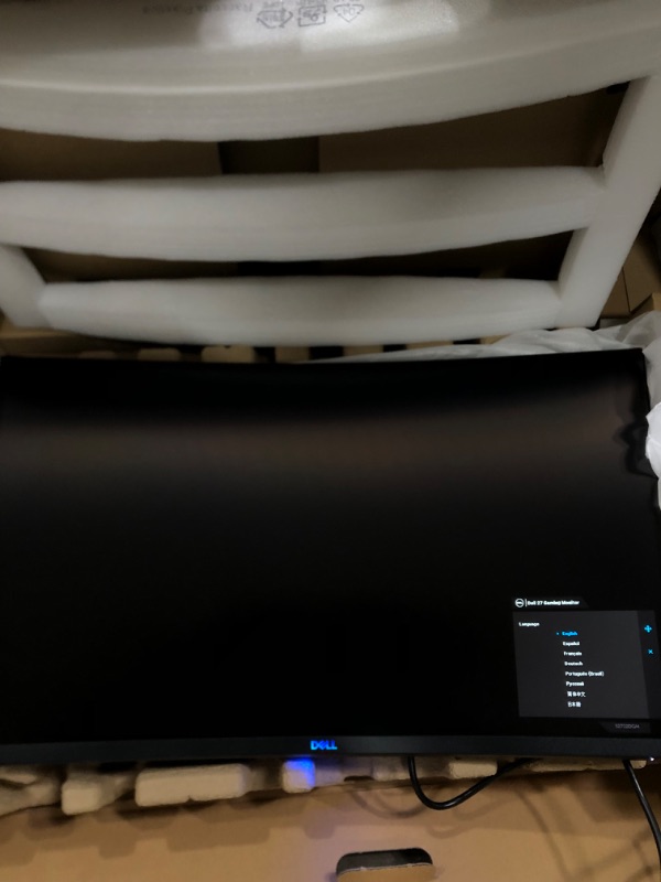 Photo 2 of (PARTS ONLY)Dell Curved Gaming Monitor 27 Inch Curved with 165Hz Refresh Rate, QHD (2560 x 1440) Display, Black - S2722DGM