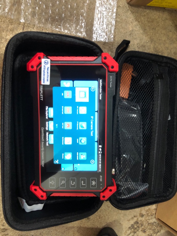 Photo 1 of Triplett 8150 CamView IP Pro 5 CCTV Security Camera Tester with 5" Touchscreen - 4K / 1080P IP, Analog, TVI, CVI, AHD Camera Tester 8150 CamView IP Pro 5
