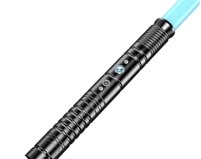 Photo 1 of **LIGHT AND SOUND EFFECT FUNCTIONAL**
orsaberus Lightsaber, Metal Hilt RGB 12 Color 3 Sound Mode Changeable Light Saber for Kids Teen, FX Dueling Light Sabers for Birthday Valentine's Day Gifts, Light Sword 1 Pack (Black
