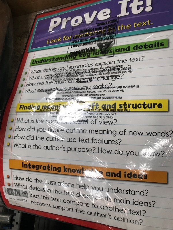 Photo 2 of Carson Dellosa Evidence-Based Reading and Writing Bulletin Board Set (110290), 17" x 24", 17" x 12", Multicolor