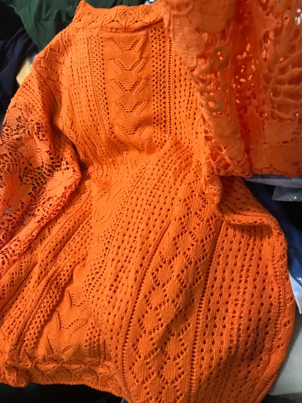 Photo 1 of xl womens orange lace sweater