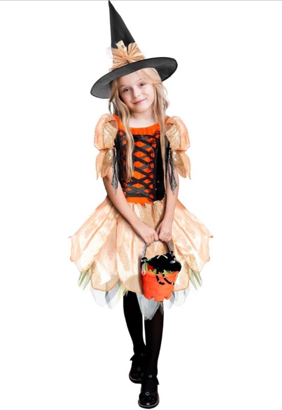 Photo 1 of KatchOn, Halloween Toddlers Witch Costumes for Girls | Good Witch Costumes for Toddlers | Girls Halloween Witch Costumes Set