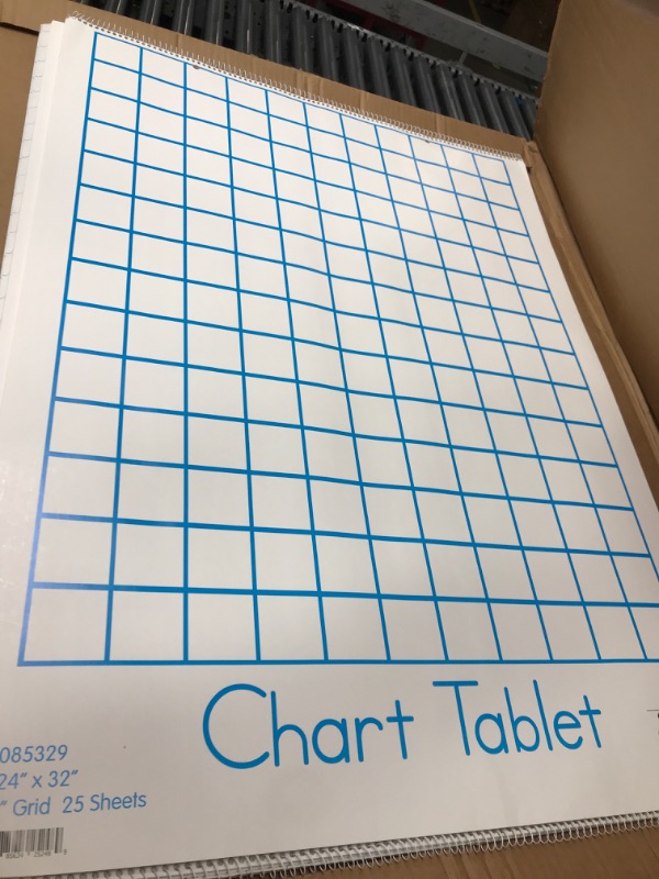 Photo 2 of 2 ack***School Smart Chart Paper Pad, 24 x 32 Inches, 1 Inch Grids, 25 Sheets