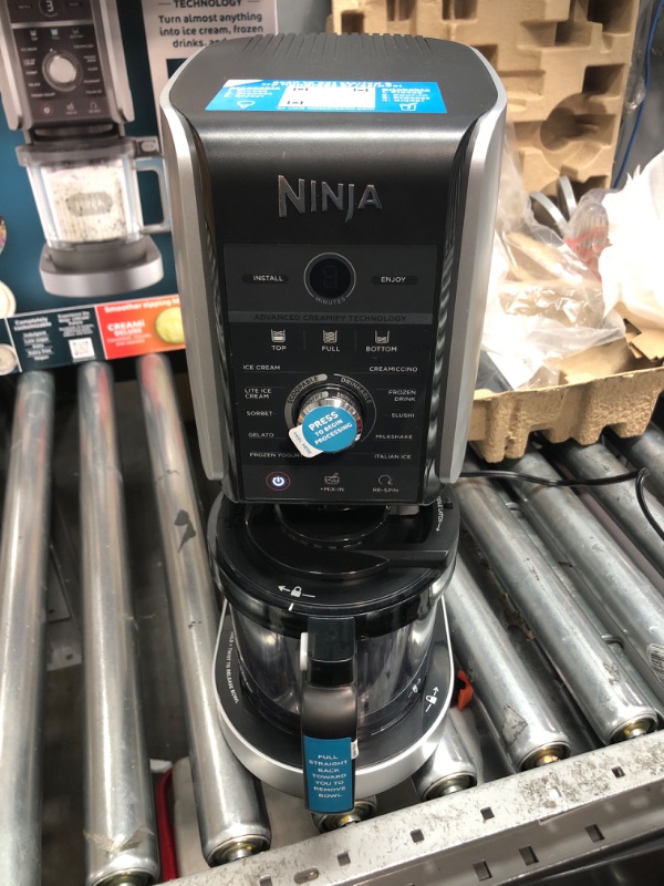 Photo 2 of * used item * powers on * good condition * 
Ninja NC501 CREAMi Deluxe 11-in-1 Ice Cream & Frozen Treat Maker for Ice Cream, Sorbet, Milkshakes, Frozen Drinks & More