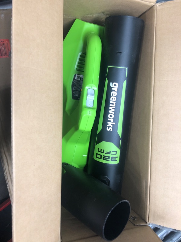 Photo 4 of [READ NOTES]
Greenworks 24V (90 MPH / 320 CFM / 125+ Compatible Tools) Cordless Axial Leaf Blower, Tool Only Blower (Tool Only)