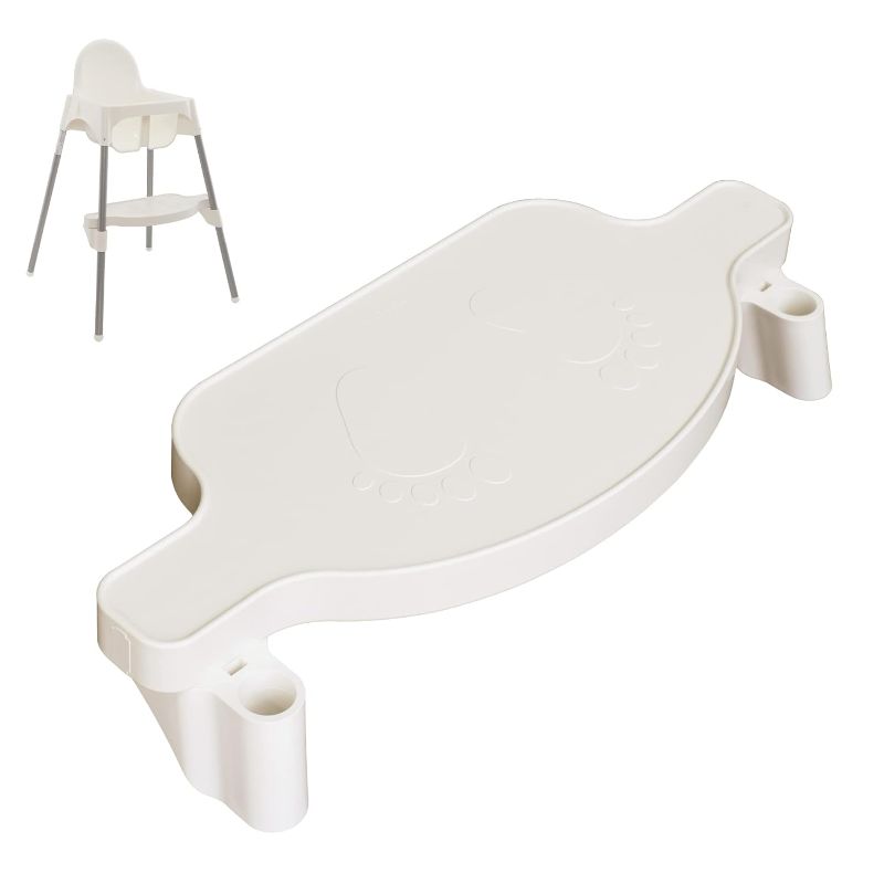 Photo 1 of Ireka Baby Footrest Compatible with IKEA High Chair Antilop Footrest Accessories, Balchakryuk (White Snow)