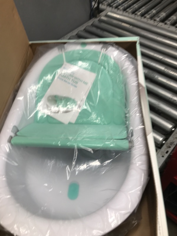 Photo 2 of 4-in-1 Grow-with-Me Bath Tub by Frida Baby Transforms Infant Bathtub to Toddler Bath Seat with Backrest for Assisted Sitting in Tub