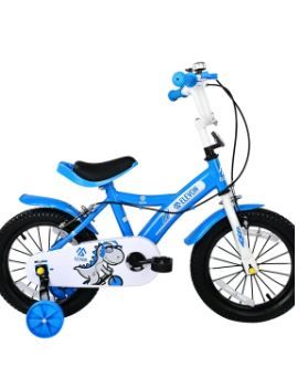 Photo 1 of ****UNKNOWN IF MISSING PIECES********&Elevon Dinos Kids Bike Kids Bicycle with Removable Training Wheels and Basket 12 Inch 14 Inch 16 Inch for Boys Girls Ages 2-9 Years Old
