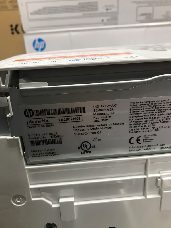 Photo 3 of HP LaserJet M110we Wireless Black and White Printer with HP+ and Bonus 6 Months Instant Ink (7MD66E) New Version: HP+, M110we