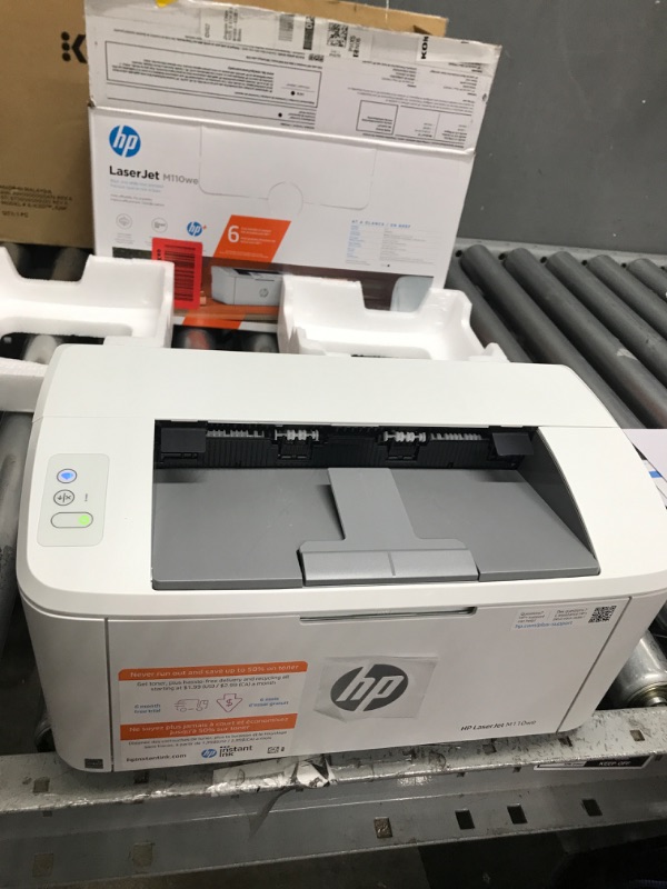 Photo 2 of HP LaserJet M110we Wireless Black and White Printer with HP+ and Bonus 6 Months Instant Ink (7MD66E) New Version: HP+, M110we