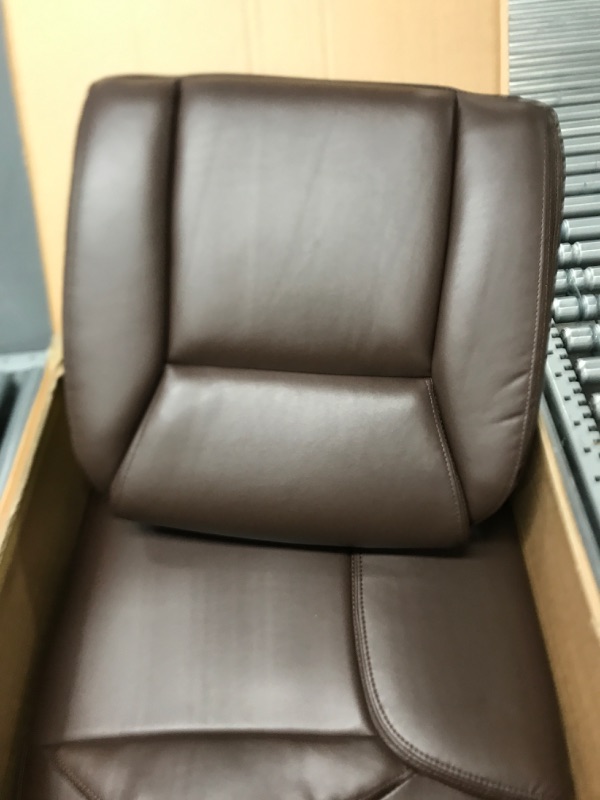 Photo 2 of ***Parts Only***Amazon Basics Classic Puresoft Padded Mid-Back Office Computer Desk Chair with Armrest - Brown, 25.75"D x 24.25"W x 42.25"H