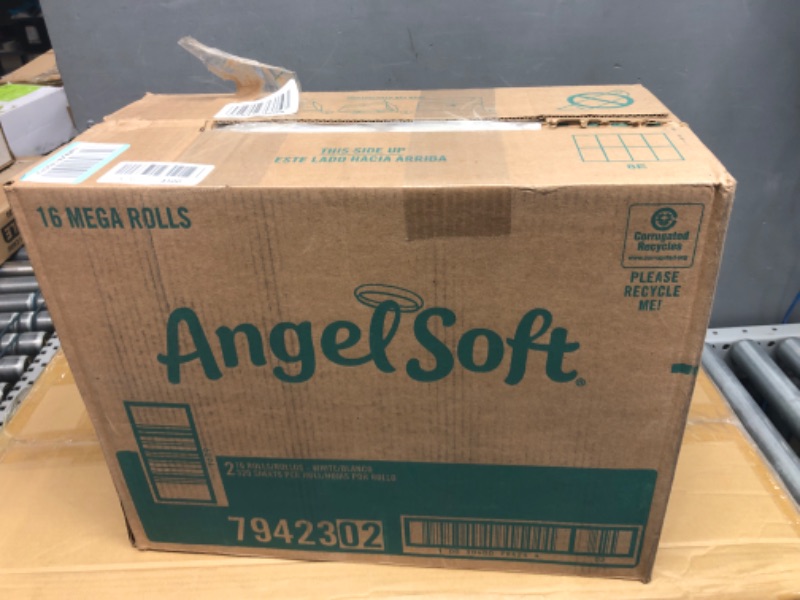 Photo 2 of Angel Soft® Toilet Paper, 16 Mega Rolls = 64 Regular Rolls, 2-Ply Bath Tissue