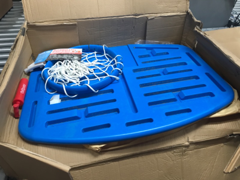 Photo 2 of **USED**
***PARTS ONLY***
GoSports Splash Hoop PRO Swimming Pool Basketball Game, Includes Poolside Water Basketball Hoop, 2 Balls and Pump Blue
