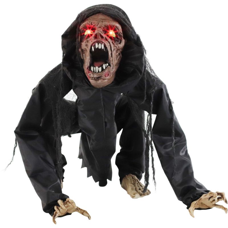 Photo 1 of **USED**
Haunted Hill Farm 3.7-ft. Animatronic Zombie, Red LED Eyes, Poseable, Battery, Banshee