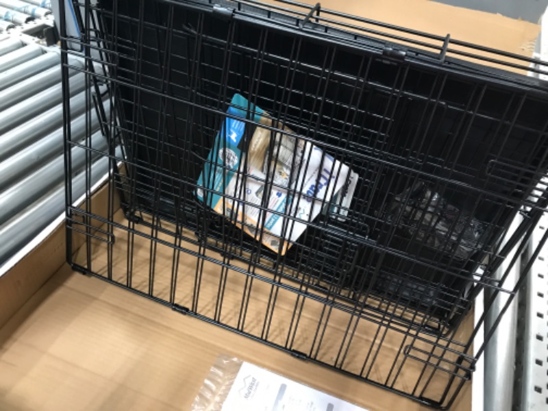 MidWest iCrate Fold & Carry Double Door Collapsible Wire Dog Crate, 24