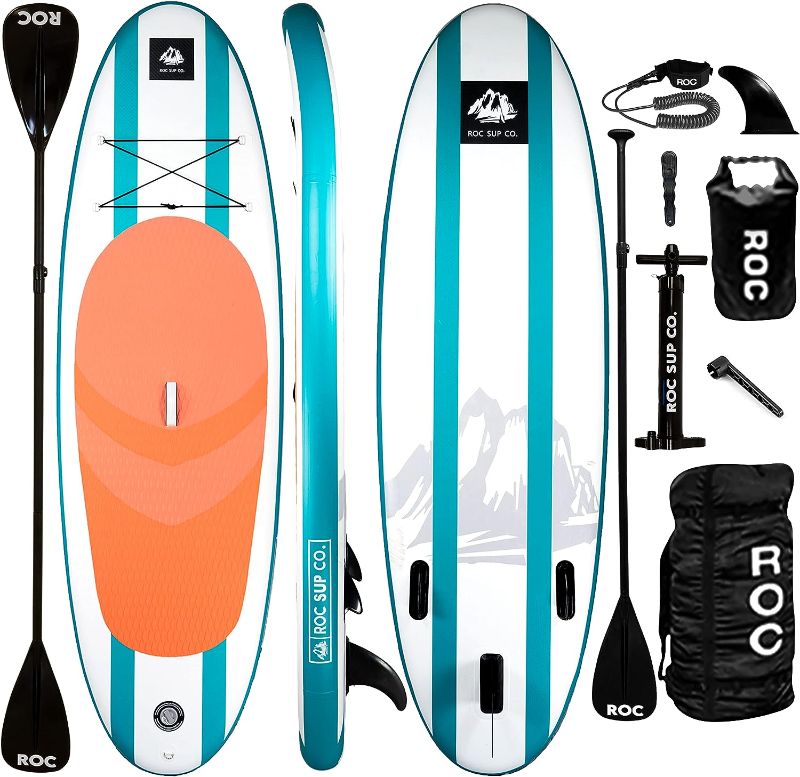 Photo 1 of [READ NOTES]
Roc Inflatable Stand Up Paddle Boards with Premium SUP Paddle Board Accessories, Wide Stable Design, Non-Slip Comfort Deck for Youth & Adults
