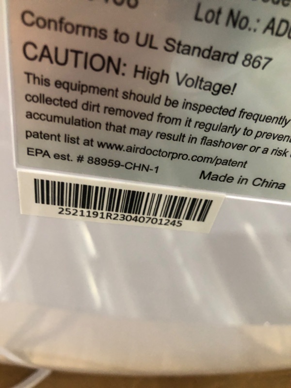Photo 3 of AIRDOCTOR AD2000 4-in-1 Air Purifier for Small & Medium Rooms with UltraHEPA, Carbon & VOC Filters Air Quality Sensor Automatically Adjusts Filtration Removes Particles 100x Smaller Than HEPA Standard