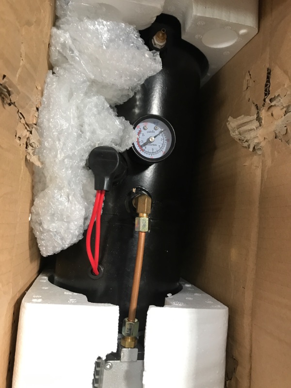 Photo 1 of VEVOR Air Horn Compressor Tank Pump, 0.8 Gallon Tank Air Compressor, 120PSI 12V Portable Air Compressor Pump for Truck Pickup On Board Air Compressor 0.8 Gallon