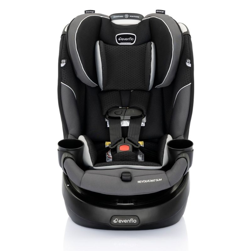 Photo 1 of Evenflo Revolve360 Slim 2-in-1 Rotational Car Seat - Black/Grey