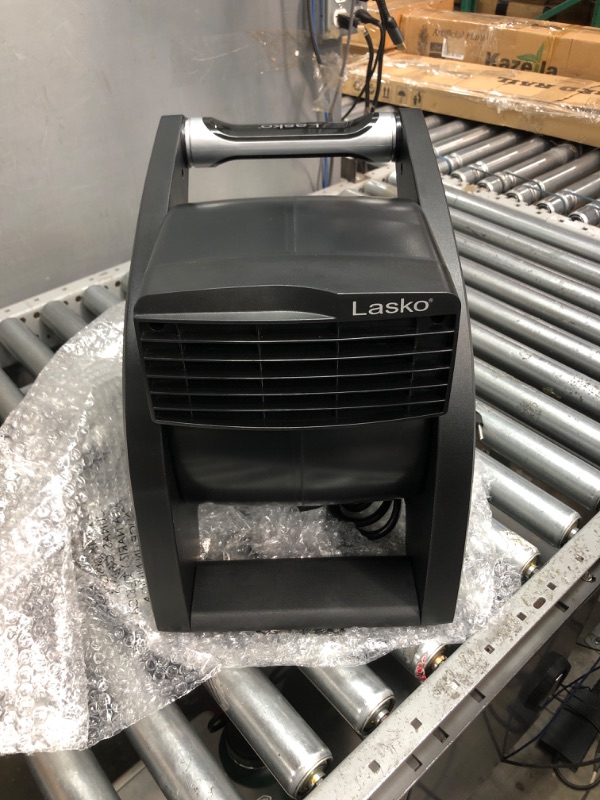 Photo 2 of **PARTS ONLY**
Lasko High Velocity Pro-Performance Pivoting Utility Fan, Black Grey U15617