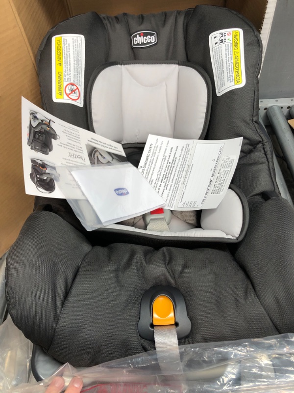 Photo 2 of Chicco KeyFit Infant Car Seat and Base | Rear-Facing Seat for Infants 4- 22 lbs. | Includes Infant Head and Body Support | Compatible with Chicco Strollers | Baby Travel Gear Encore 1 Count (Pack of 1) KeyFit Car Seat