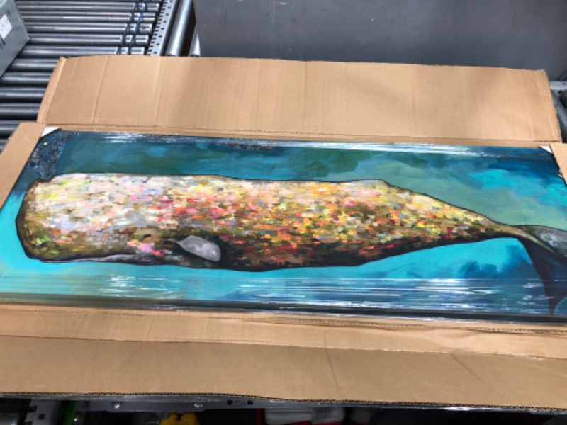 Photo 1 of 18" x 54" Whale print (impressionist)