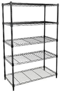 Photo 1 of YSSOA 5-Tier Heavy Duty Storage Shelving Unit,Black,36L x 14W x 60H inch,2-Pack 2 Pack