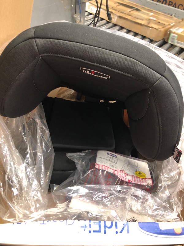 Photo 2 of Chicco KidFit ClearTex Plus 2-in-1 Belt-Positioning Booster Car Seat, Backless and High Back Booster Seat, for Children Aged 4 Years and up and 40-100 lbs. | Obsidian/Black KidFit Plus with ClearTex® No Chemicals Obsidian