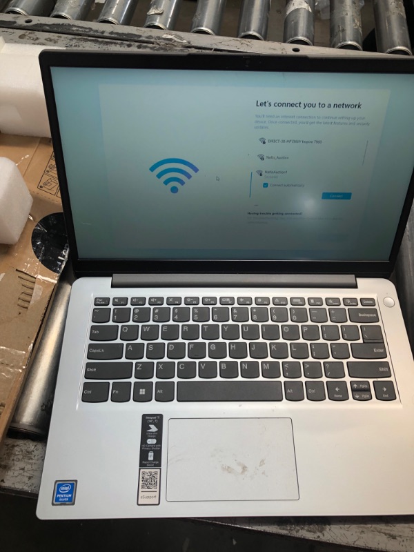 Photo 2 of Lenovo Ideapad 1i, 14.0" Laptop, Intel Pentium N5030, 4GB RAM, 128GB eMMC Storage, Cloud Grey, Windows 11 in S Mode, 82V6001DUS