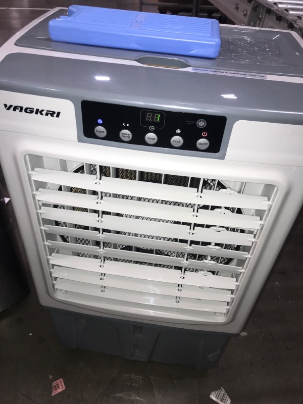 Photo 3 of *POWERS ON**Evaporative Cooler, VAGKRI 2100CFM Air Cooler, 120°Oscillation Swamp Cooler with Remote Control, 24H Timer, 3 Wind Speeds for Outdoor Indoor Use,7.9Gallon