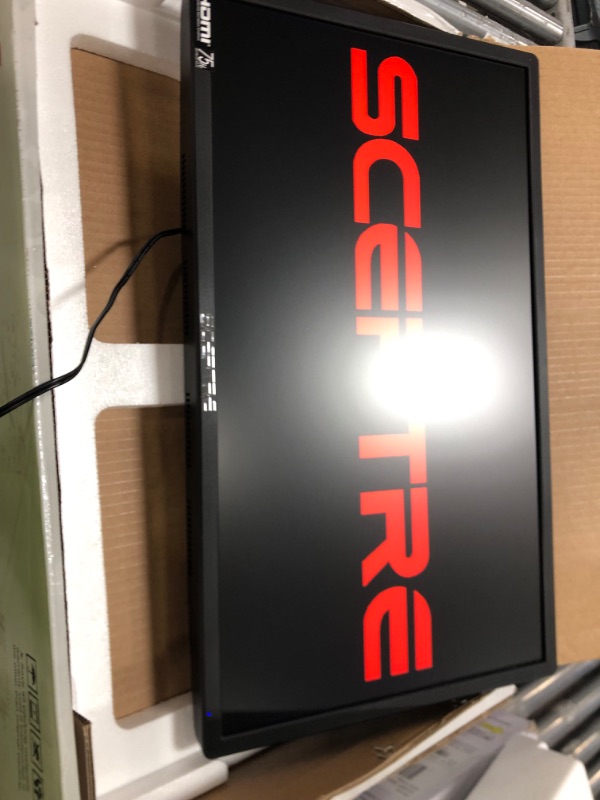 Photo 2 of Sceptre 24" Professional Thin 75Hz 1080p LED Monitor 2x HDMI VGA Build-in Speakers, Machine Black (E248W-19203R Series) 24" 75Hz Monitor