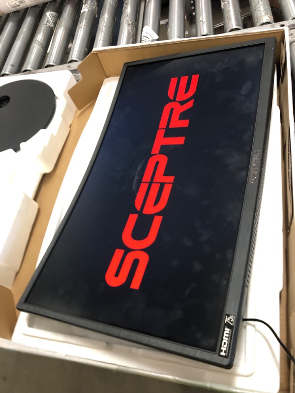 Photo 2 of Sceptre 27" Curved 75Hz LED Monitor HDMI VGA Build-in Speakers, Edge-Less Metal Black 2019 (C275W-1920RN)