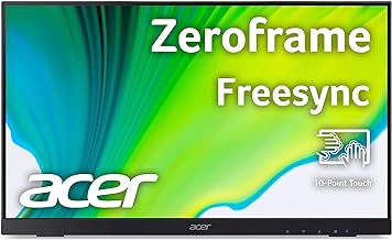 Photo 1 of SCRATCHED FRAME**Acer UT222Q bmip 21.5” Full HD (1920 x 1080) 10 Point Touch Monitor with AMD FreeSync Technology Up to 75Hz 5ms (Display Port, HDMI Port, VGA & USB Port),Black
