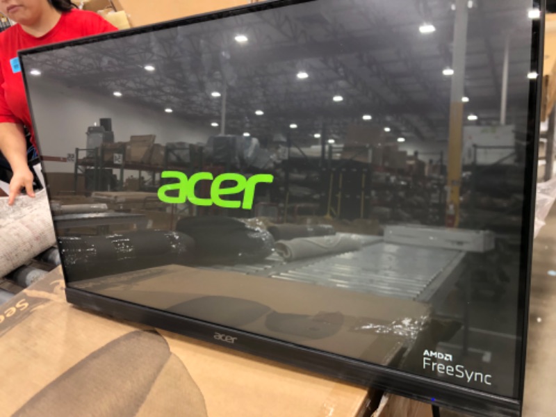 Photo 5 of SCRATCHED FRAME**Acer UT222Q bmip 21.5” Full HD (1920 x 1080) 10 Point Touch Monitor with AMD FreeSync Technology Up to 75Hz 5ms (Display Port, HDMI Port, VGA & USB Port),Black
