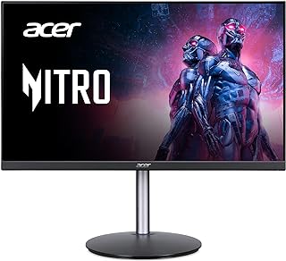 Photo 1 of Acer Nitro XFA243Y Sbiipr 23.8” Full HD (1920 x 1080) VA Gaming Monitor | AMD FreeSync Premium Technology | 165Hz Refresh Rate | 1ms VRB | HDR 10 | 1 Display Port 1.2 & 2 HDMI 2.0 Ports,Black