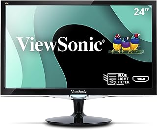 Photo 1 of ViewSonic VX2452MH 24 Inch 2ms 60Hz 1080p Gaming Monitor with HDMI DVI and VGA inputs,Black