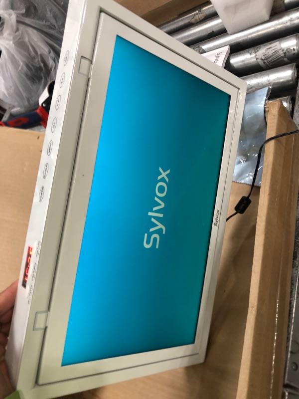 Photo 2 of SYLVOX 15.6" Kitchen Smart TV Flap Down Screen TV Android 11.0 Supports LED Clock Alarm Clock WiFi & Wireless Connection, Storage Design, can be Installed in The Bottom of The Cabinet (KT16A0KGGA)
