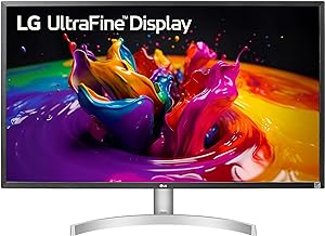 Photo 1 of LG UltraFine 27-Inch Computer Monitor 27UL500-W, IPS Display with AMD FreeSync and HDR10 Compatibility, White
