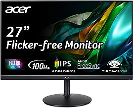 Photo 1 of acer CB272 Ebmiprx 27" FHD 1920 x 1080 Zero Frame Home Office Monitor | AMD FreeSync | 1ms VRB | 100Hz | 99% sRGB | Height Adjustable Stand with Swivel, Tilt & Pivot (Display Port, HDMI & VGA Ports)
