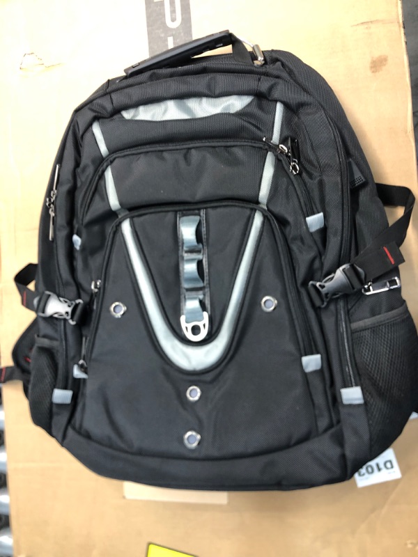 Photo 1 of 18.4 Laptop Backpack for Men, 55L Extra Large Gaming Laptops Backpack with USB Charger Port, TSA Friendly Flight Approved RFID Anti-theft Pocket, Water Resistant Suiltable for Travel Business Work
