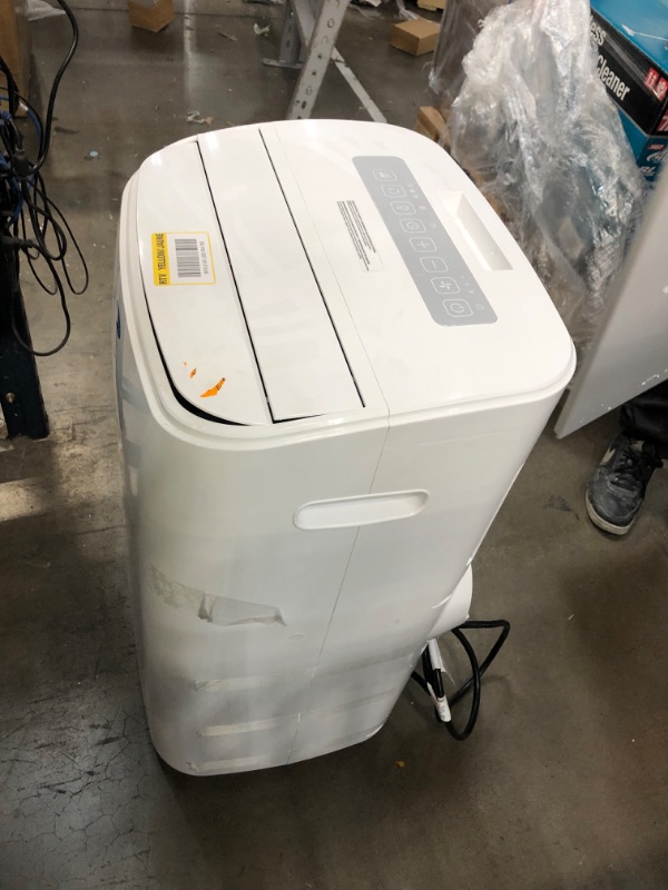 Photo 3 of 14,000 BTU Dual Hose Portable Air Conditioner in 10,000 SACC DOE in White with HEPA and Activated Carbon Filter
