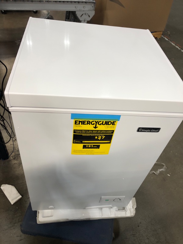 Photo 2 of 3.5 cu. ft. Manual Defrost Chest Freezer in White
