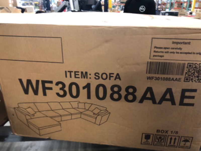 Photo 1 of *INCOMPLETE* Sectional Sofa wf301092aae *Box 1 of 8* 