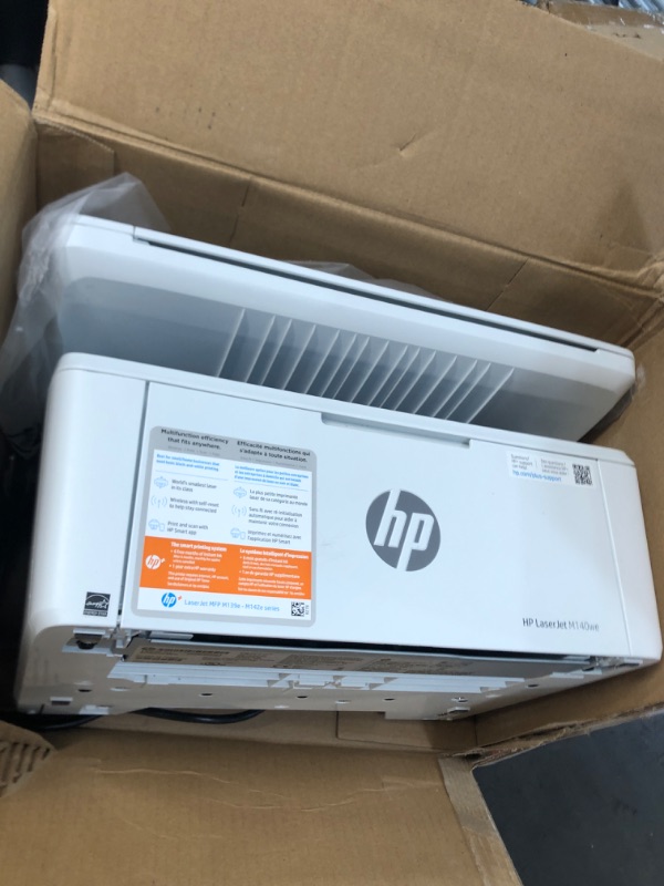 Photo 3 of HP LaserJet MFP M140we All-in-One Wireless Black & White Printer with HP+ and Bonus 6 Months Instant Ink (7MD72E) New Version: HP+, M140we