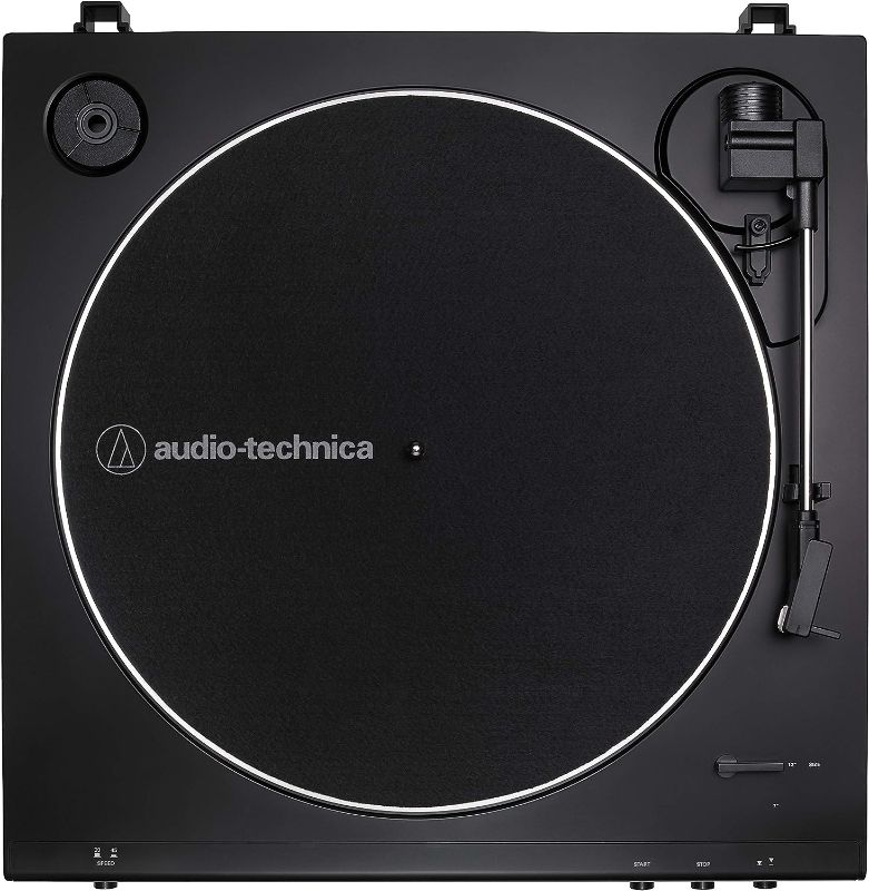 Photo 1 of Audio-Technica AT-LP60X-BK Fully Automatic Belt-Drive Stereo Turntable, Black, Hi-Fi, 2 Speed, Dust Cover, Anti-Resonance, Die-Cast Aluminum Platter
