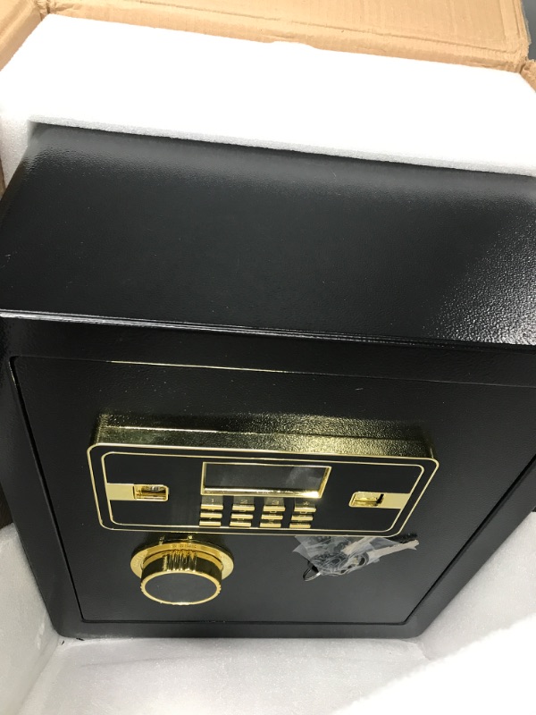 Photo 2 of 2.2 Cubic Upgrade Safe Box Fireproof Waterproof, Security Home Safe Box with Digital Combination, Electronic Keypad & Keys Interior Lock Box, Fireproof Safe for Side Arm Cash and Important Papers